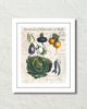 French Vegetable Collage No. 4 Botanical Art Print