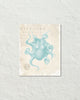 Aqua Octopus Original Collage Art Print