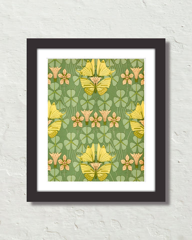 Vintage Art Nouveau Poster No. 12 Art Print