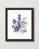 Fleurs De Jardin Plate 6 Botanical Art Print