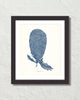 Vintage Indigo Blue Sea Fan No. 3 Print