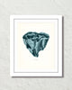 Vintage Sea Coral Series Teal Plate 15 Print