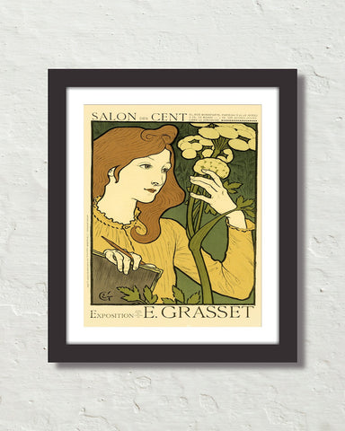 Vintage Art Nouveau Poster No. 12 Art Print
