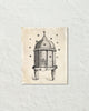Vintage Bee And Hive Illustration Art Print