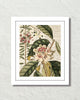 Botanical & Dragonfly Art Print