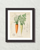 Vintage French Carrot Collage Art Print