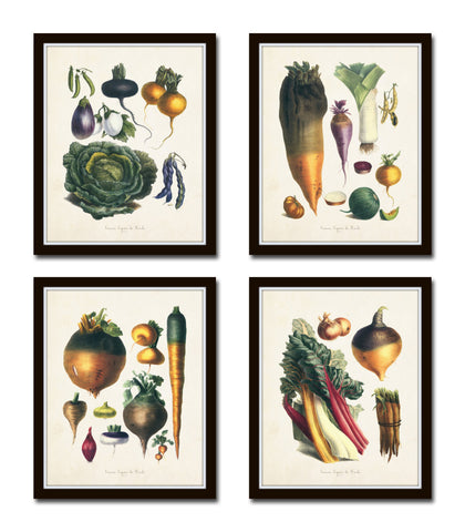 French Vegetable Print Set No. 4