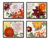 Garden Study Series 2 Botanical Collage Set of 4 Prints